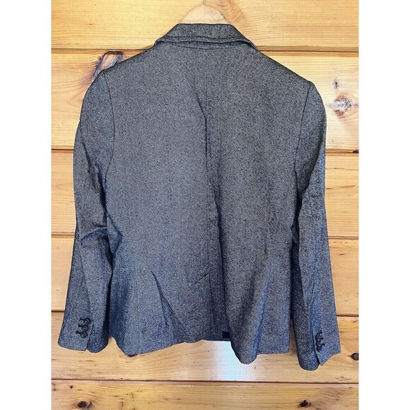 Talbots Jacket Womens Size 8P Black Donegal Tweed Wool Blend 2 Button 4 Pockets - Picture 4 of 6